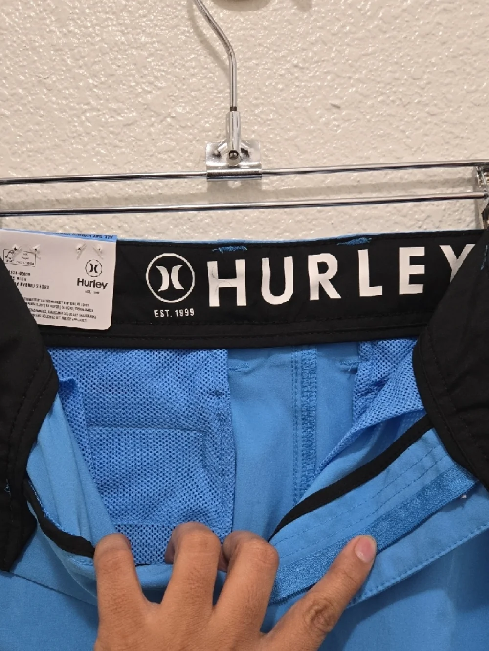 Hurley Men's All Day Hybrid Shorts - Sky Blue - Picture 6 of 8